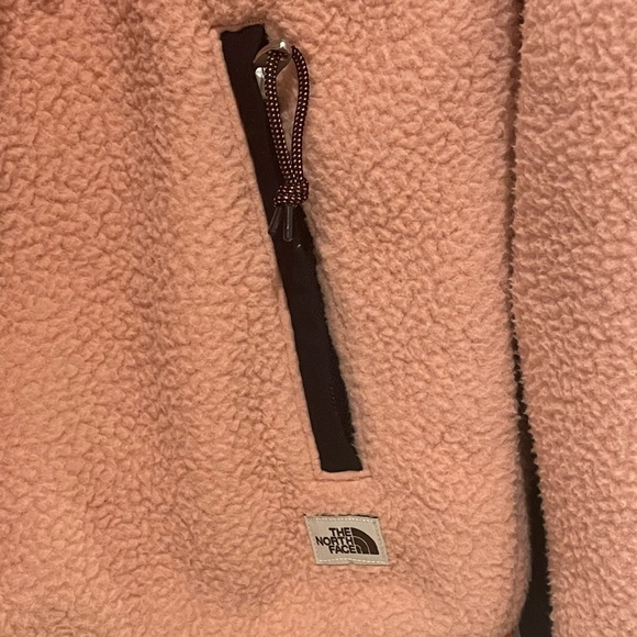 The North Face Pink Orange Full Zip Cragmont Fleece Jacket - Picture 3 of 5